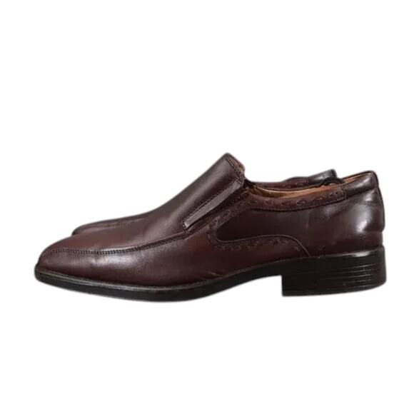 Steve Madden Shoes Men 8 Loafer Leather Brown Classic Dress Monda Slip On Formal main image 5